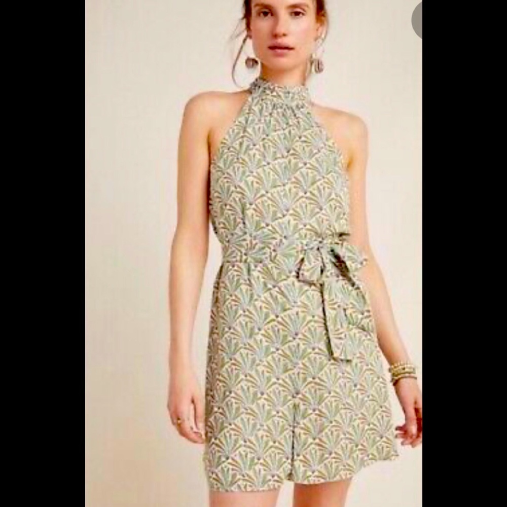 Anthropologie romper, halter neck. Make a offer!!